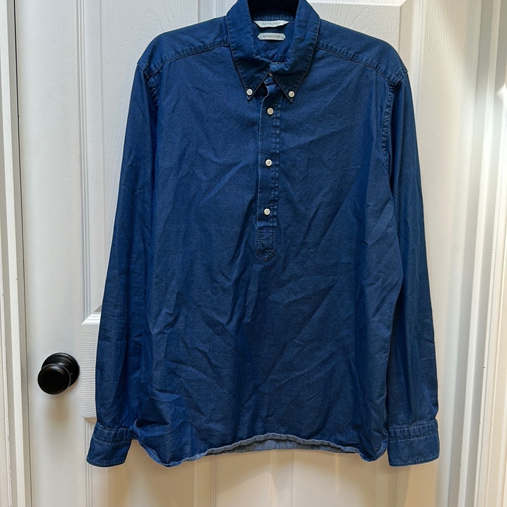 Suitsupply Blue Casual Button Down Shirt
